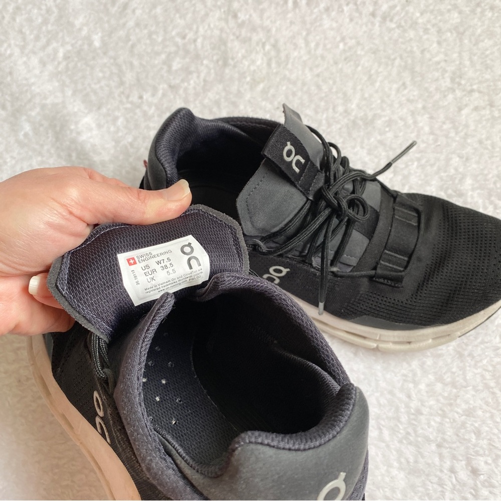 On running | cloudnova in phantom white tennis shoes - Picture 8 of 10